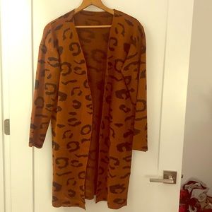 NWT Cheetah Print Long Sweater